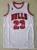 En stock BULLS BULLS Jersey Jordan #23 campeonato final logo militar bordado retro uniforme de baloncesto