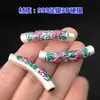 S999 Plata Pura Flor de Pegamento Retro Codo Pulsera Media Cuerda Trenzada para Mano Pulsera Collar Accesorios DIY Hechos a Mano