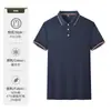 Nueva camisa de verano para hombre con cuello camisero, cultura corporativa, manga corta, casual de negocios, color liso, polo, top transpirable, personalizable