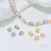 Cuentas Espaciadoras de Cristal Cilíndricas con Agujero Grande, Patrón de Árbol que Conserva el Color, Chapado en Oro de 14K, para Pulseras y Collares Hechos a Mano, Accesorios de Joyería