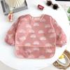 Nuevos Baberos Estilo Japonés para Bebés, Batas Impermeables de Manga Larga para Todo el Cuerpo para Niños, Ropa Reversible para Pintar para Niños y Niñas