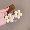 Ganchos de Oreja de Flor Exagerados para Tomar Fotos en la Playa, Aretes y Pendientes Dulces y Frescos de Girasol Trenzado Estilo Bohemio Vacacional