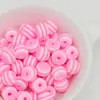 10 Macarons Pirulito Listrado Contas de Resina DIY Feito à Mão Corrente de Celular com Contas Acessórios para Bolsa