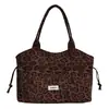 2026 Nueva Tendencia de Moda Bolso de Hombro Estampado de Leopardo para Mujer, Bolso Tote de Gran Capacidad para el Trabajo, Bolso de Mano Elegante y Versátil