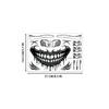 Venta Caliente Transfronteriza Halloween Calavera Divertida Pegatinas de Tatuaje Mascarada Cicatriz Horror Pegatinas Faciales Impermeables