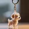 Colgante Popular Transfronterizo de Bola de Pelo de Gato Cápsula Transparente de Pelo de Mascota Llavero Colgante de Bolsa Gashapon Regalo Conmemorativo