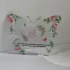 Regalo único de pompón de felpa y borla para mamá y abuela con llavero acrílico floral de mariposa-