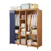 Novo Guarda-Roupa Simples para Casa para Alugar Estilo Aberto Econômico Grande Capacidade Cabideiro Robusto Durável Armazenamento