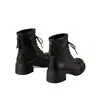 Botas Martin de Suela Gruesa Nuevas Invierno 2026 Zapatos de Mujer Botas de Algodón que Aumentan la Altura Estilo Británico Versátil Cremallera Trasera Antideslizantes Botas Cortas con Felpa