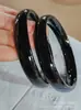Pulsera de Cristal de Círculo Completo de 12 mm Pulsera Plana Rellena de Flor de Durazno