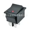 Interruptor de Alimentação Padrão Europeu Ce Kcd4 Interruptor de Barco Olho de Gato 4 Pinos 2 Velocidades Luz LED Todo Preto Ponto Vermelho Interruptor de Corrente 16A