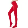 Medias rojo vino calcetines rojos de terciopelo pantimedias rojas de fondo rojo retro para Año Nuevo pantimedias adelgazantes ambiente de Año Nuevo