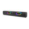 Altavoz Bluetooth Inalámbrico con Luces de Colores, Ranura para Tarjeta, Radio, Subwoofer de Escritorio, Sonido Estéreo, Portátil