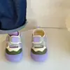 Tênis Velcro Dedo Grande Feminino 2026 Primavera/Verão Novo Versátil Cor Nicho Color-Block Casual Tênis de Lona Feio-Bonito para Meninos