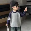 Suéter Infantil para Meninos, Camisa Base Grossa Outono/Inverno, Novo Estilo 2026, Tricô Pulôver Quente e Bonito para Bebês Meninos