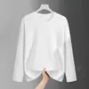 Camiseta de manga larga nueva para hombre de primavera y otoño 2026, simple y casual, top básico versátil