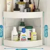 Estante triangular de baño de pie, estante de almacenamiento multicapa para huecos del baño, estante de almacenamiento de condimentos para cocina