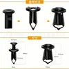 35 Piezas Tornillos de Protección para Cofre de Coche Clips de Sujeción Metálicos en Forma de U de Empuje y Tracción para Parachoques, Guardabarros, Revestimiento