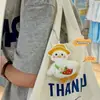 Bolsa con Colgante de Peluche de Pato Feliz de Dibujos Animados Encantador Patito Esponjoso Estilo Pastoral Colgante de Regalo para Estudiante de Vuelta a Clases