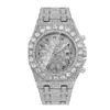 Reloj Missfox Nuevo Transmisión en Vivo Popular Hip-Hop Diseño de Nicho Completo de Diamantes Escala Árabe para Hombre