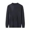 En StockSuéter de Otoño e Invierno Estilo Old MoneyTop Grueso Cálido de Cuello Redondo para Hombre Estilo Papá