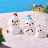 Paisaje en Miniatura Transfronterizo Regalo Creativo de Navidad Muñeco de Nieve Figura Linda Accesorios de Decoración DIY Adornos Pequeños de Escritorio