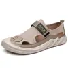 Sandálias Respiráveis Sapatos de Caverna Solado Macio Superfície Macia Sandálias de Encaixar Sapatos Casuais Vazados Sapatos Casuais de Malha Homem