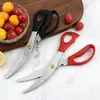 Nuevas Tijeras de Cocina Yangjiang Acero Inoxidable Tijeras Coreanas para Barbacoa Caseras Extensibles Tijeras de Cocina para Alimentos