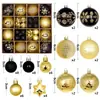 Decoraciones nuevas para bolas de Navidad transfronterizas, caja de regalo, artículos navideños pintados, adornos colgantes de regalo de Navidad, juego de bolas decorativas