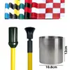 Haste de Bandeira de Golfe Buraco Copa Campo de Treino Green de Putt Buraco de Bandeira Especial Copa de Buraco Conjunto de Haste de Bandeira de Aço Inoxidável Campo de Green de Putt