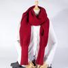 Fábrica transfronteiriça inverno quente estilo coreano cachecol de manga de lã masculino e feminino alongado cachecol quente cachecol de tricô grosso