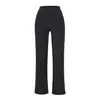 Ropa de Mujer al por Mayor Transfronteriza Estilo Europeo y Americano Otoño 2025 Pantalones Casuales de Pierna Recta Ajustados de Cintura Alta con Drapeado
