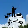 Explosiones Transfronterizas de Amazon Artesanías de Metal Pintura en Aerosol Decoración de Techos Veletas Adornos Arte de Hierro para Exteriores de Patio