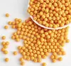 Cuentas Acrílicas Hechas a Mano 6mm-16mm Agujero Recto Color Sólido Bolas Redondas Accesorios Coloridos para DIY