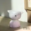 Celebridade da internet desktop urso de desenho animado cabeça torta boneco cerâmica pintada respirável suculenta vaso de flores pequeno móveis para casa interior