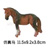 Modelo Animal Artificial Transfronterizo para Niños Tigre Oso Polar Búfalo Cebra Juguete de Plástico Regalo de Jardín de Infancia