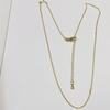 Chapado electroforético conservador de color 18/24K transfronterizo Cadena O simple para mujer que combina con todo Cadena de joyería DIY Cadena cruzada Cadena terminada al por mayor