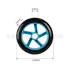 Ventas Directas de Fábrica Ruedas Giratorias de PVC Transfronterizas para Patinetas, Vehículos Infantiles, Equipos y Ruedas para Muebles 145*30mm