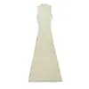 Elegante Vestido de Punto sin Mangas Estilo Socialité para Mujer, Vestido Bodycon Elástico de Corte Ajustado de Alta Gama que Favorece la Figura, Sexy Vestido Largo tipo Camiseta
