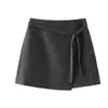 Falda de Línea A Gris de Alta Gama para Mujer, Otoño e Invierno, Elegante y Sencilla Falda de Lana, Adelgazante, de Cintura Alta, Sensación de Alta Gama A9995
