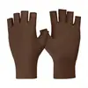 Guantes finos de spandex para hombre y mujer de primavera y otoño, protección solar, elásticos, medio dedo, dos dedos táctiles, para conducir, montar, trabajo al aire libre