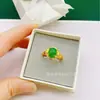 Suministro en vivo nuevo anillo de dama con gema ovalada anillo de diamante de nicho anillo abierto incrustado fabricantes de joyería al por mayor