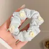 Goma para el pelo dulce floral estilo bosque para mujer, coleta suave y de alta gama estilo coreano, cuerda grande para el pelo, accesorio para el pelo de Ins, accesorio para la cabeza