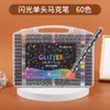 Caneta Glitter Marcador Luminoso Caneta Fluorescente Pintura Tinta Brilhante Estrela Caneta Glitter Caneta Marcadora Estudante Caneta Pérola