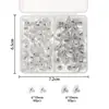 Set de tapones para los oídos multicolores, incluyendo cierres metálicos para pendientes, tapones de silicona antideslizantes y tapones transparentes; Materiales para accesorios de aretes DIY