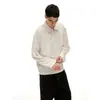 Ouswe Tendencia Retro Americano Diseño Simple Top Casual Chaqueta Rayada de Manga Larga Abrigo con Solapa Rw213