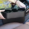 Portavasos Tres en Uno para Coche, Estante de Almacenamiento Multifuncional para Coche, Relleno de Espacio para Coche con Portavasos, Soporte para Teléfono, Caja de Almacenamiento
