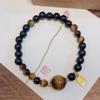 Pulsera Ojo de Tigre Maillard Retro Lujo Ligero Elegante Pulsera de Carácter de Fortuna Alta Calidad Versátil Pulsera de Regalo de Cumpleaños para Novia