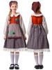 Día del Niño Traje de Cerveza Estilo Pastoral Vestido de Sirvienta Día del Niño en Jardín de Infancia Caperucita Roja Pañuelo de Cabeza Niña Falda Lolita