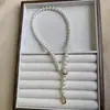 Collar de Perlas de Imitación Redondas Perfectas y de Alto Brillo para Mujer, Lujo Ligero, Sensación de Alta Gama, Cadena para Clavícula, Cadena para Suéter Simple y Versátil, Cadena para el Cuello con Cierre de Plata Pura